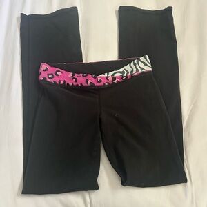 Y2K PINK Victoria's Secret foldover Waist Flare Yoga Pants